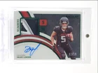 DRAKE LONDON 2022 IMMACULATE NUMBERS RPA ROOKIE PATCH EMERALD RC AUTO /18 Q3093