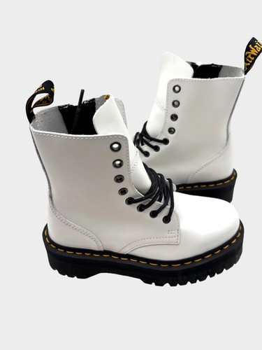 Dr. Martens Gr. 5/6 Jadon Unisex Weiß Plateau Stiefel Combat Lace Chunky Sole - Bild 4 von 13