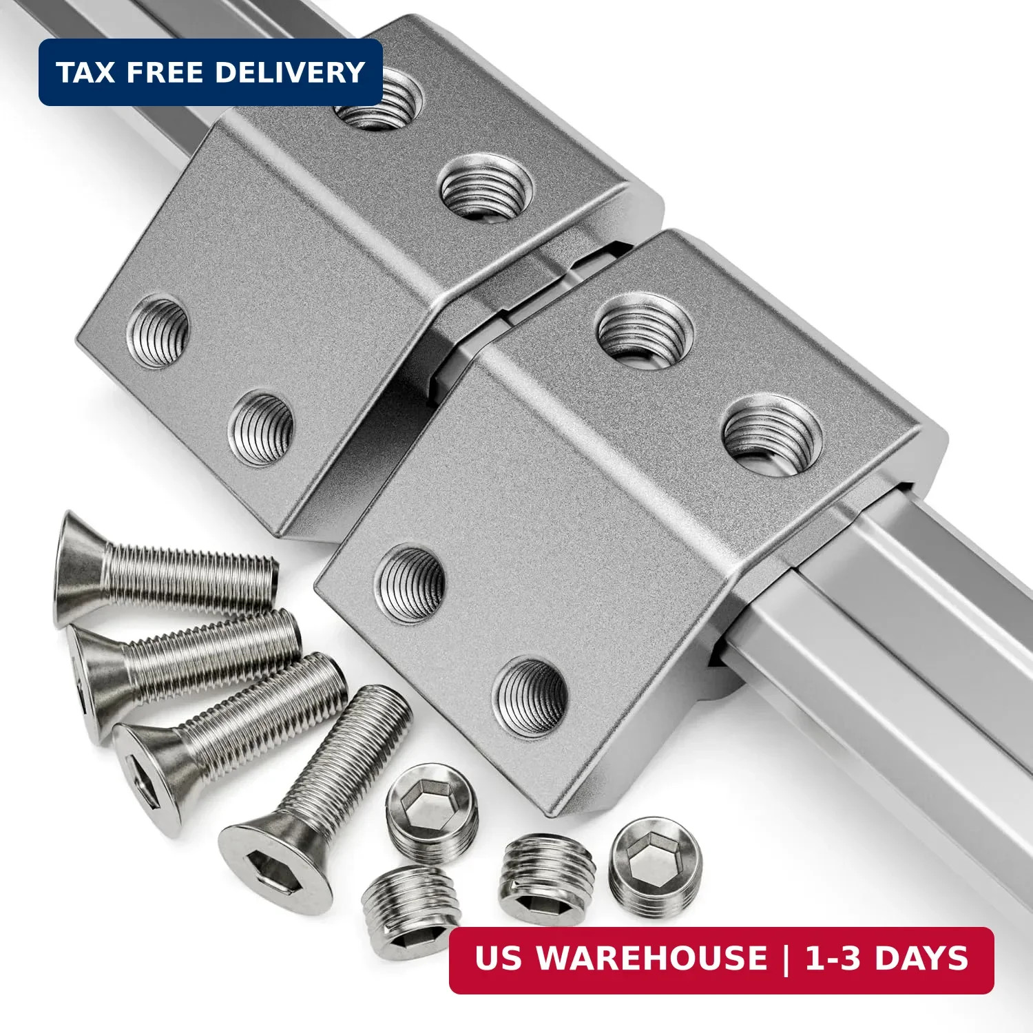 Alpha Engineered Universal Rail Mount for Milwaukee Packout - Silver