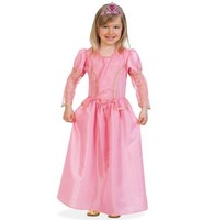 Fasching KostüM Prinzessin 1-Tlg. Prinzessinnen Kleid Rosa 104