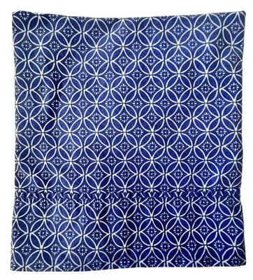 Geometric Pillowcase Blue White 100% Organic Cotton Threshold Target Standard