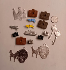 Mixed Travel Theme Charms Lot . 17 items. Eyelets and charms.