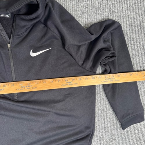 Nike Dri-FIT 1/2 Cremallera Pullover Hombres Grande Negro Manga Larga Entrenamiento Top - Imagen 6 de 10