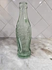 Vintage 1958 Coca Cola Embossed Green Glass Bottle Gadsden Alabama 6.5 oz