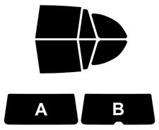 Pellicola Oscurante Vetri Pretagliata per Toyota RAV 4 5 porte 2000-2005 5%-50%