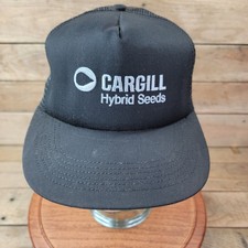 Vintage Cargill Hybrid Seeds Snapback Trucker Hat Agriculture Farm Advertising C