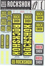 RockShox Decal Kit, 30/32mm, Yellow Color Matching