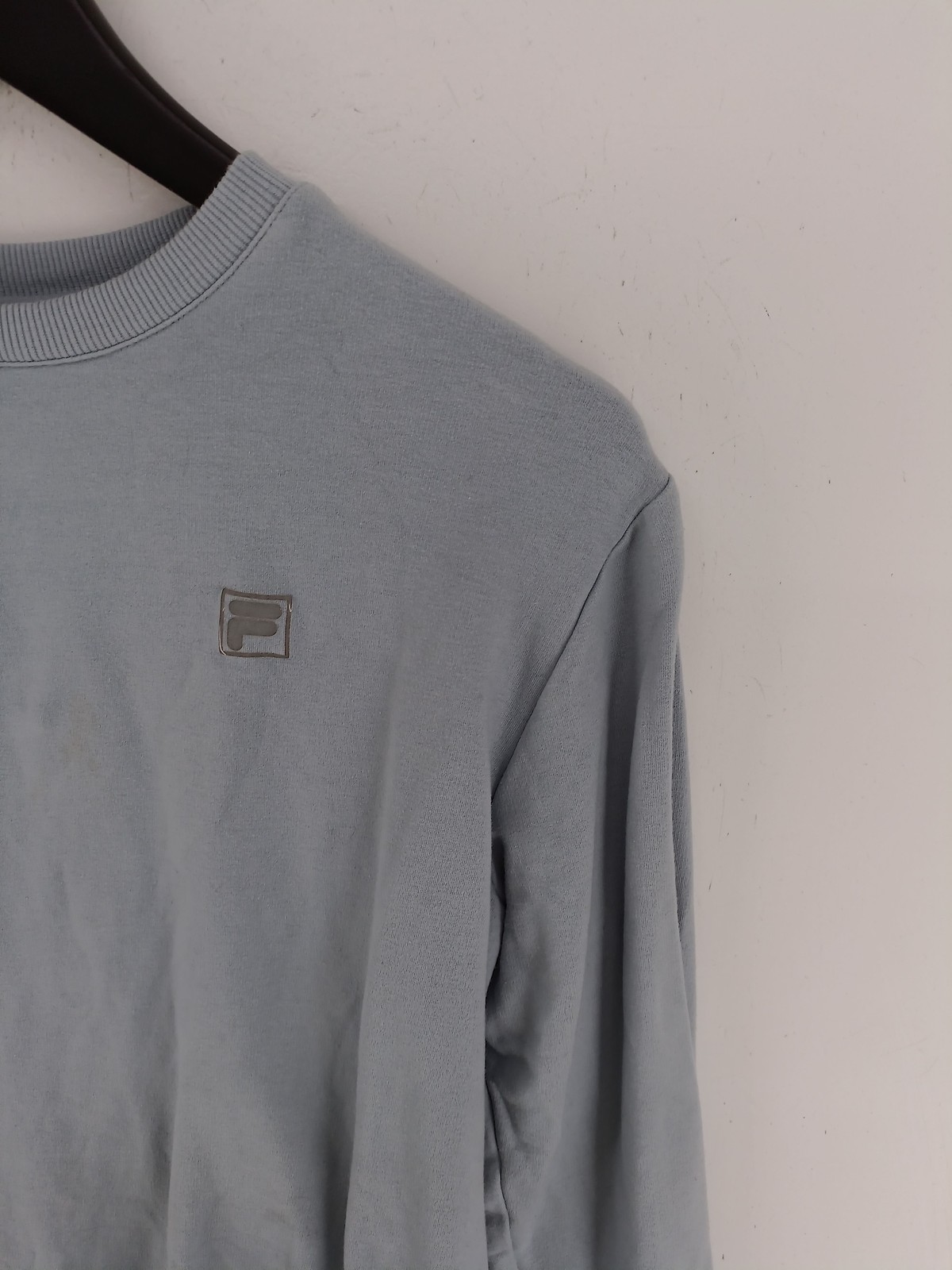 Fila Felpa Uomo con Cappuccio M Blu Cotone con Elastan Pullover