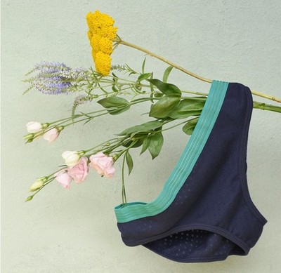 Maison Flora - Höschen blau/grün ARETHA - Größe 42