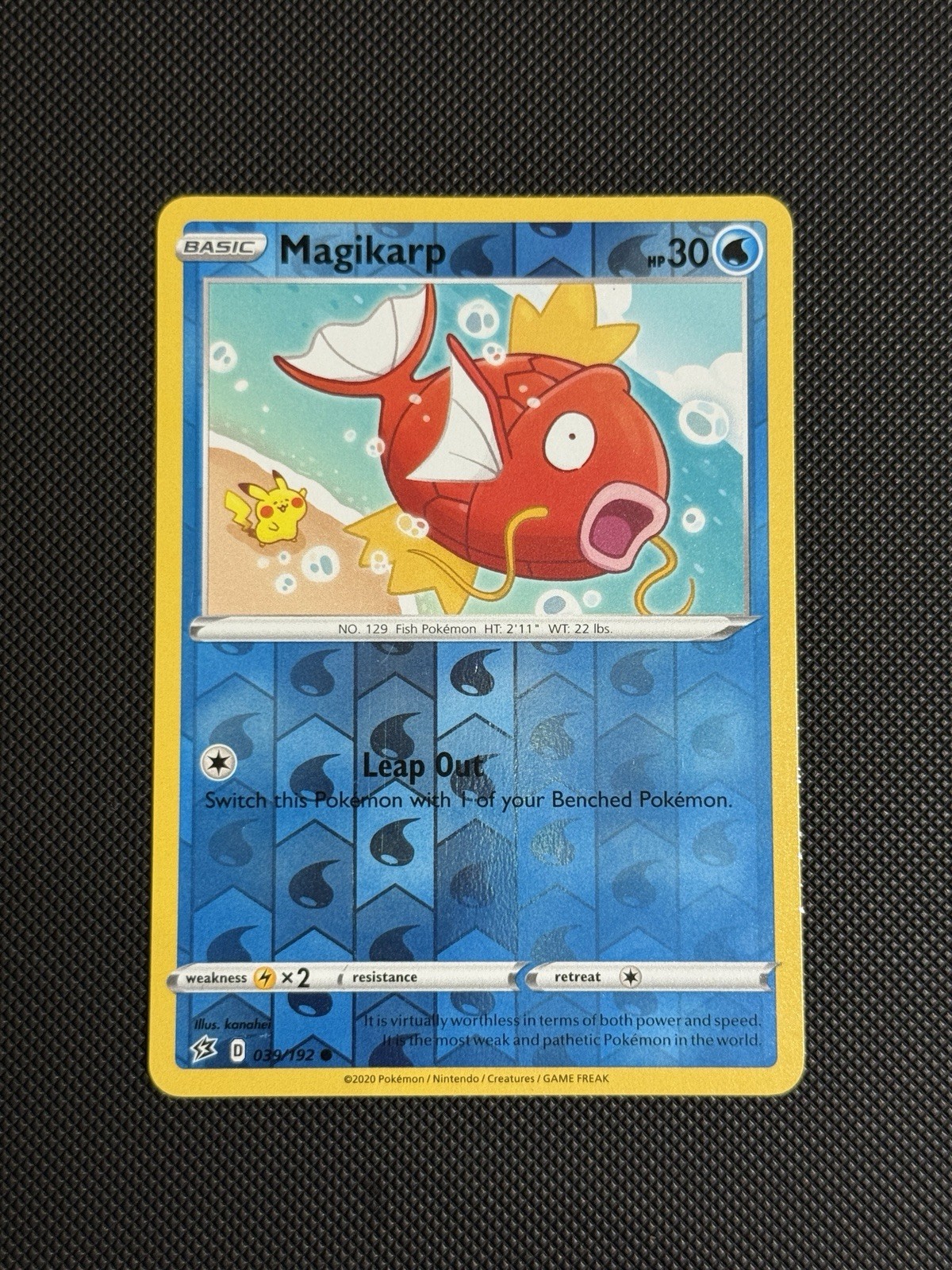 Pokemon TCG Magikarp 039/192 Rebel Clash Reverse Holo Foil NM / VLP!