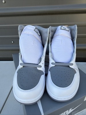 Nike Air Jordan 1 Retro High OG Stealth White Gray Mens 555088-037