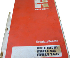 Reform Muli 40-  Muli 140  Ersatzteile Liste  von  1976