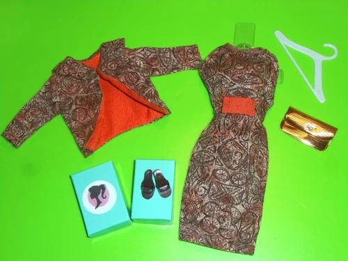 Vintage Barbie RARE VHTF MISS SUZETTE DOLL VARIATION THEATER GOER JACKET DRESS