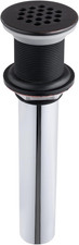Grid Drain Strainer Assembly without Overflow for Bathroom Sink, C.O. Plug Grid