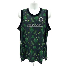 Nike Mens XL Jersey Nigeria Football Federation Soccer Mesh Basketball Peacock
