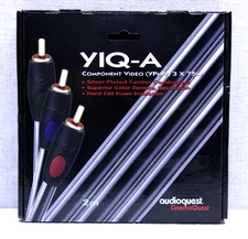 AudioQuest CinemaQuest YIQ-X Component Cable 6.6ft 2 Meter 2M RGB NEW NOS