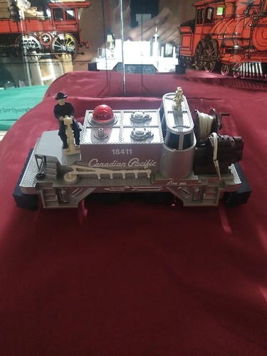 Lionel auto vigili del fuoco funzionante argento Canadian Pacific calibro O 6-18411 funzionante - Foto 3 di 14