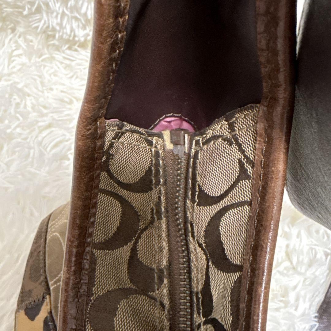 Coach patchwork 12903 Shoulder Bag Python Crocodi… - image 5