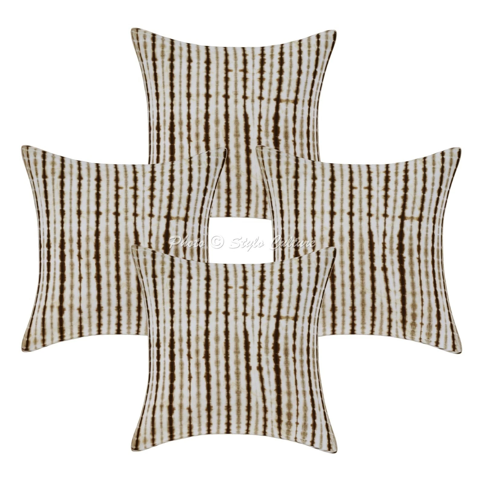 Bohemian Shibori Throw Pillow Covers Cotton Tie Dye Cushion Cover Decorative