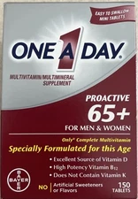A Day Proactive 65+, Mens & Womens Multivitamin, with A, C, D, and to Support...