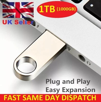 PENGDA Memory Stick Flash Pen Drive Metal USB 2.0 Alta Velocidad 1 TB (1000 GB) PC/Mac Etc