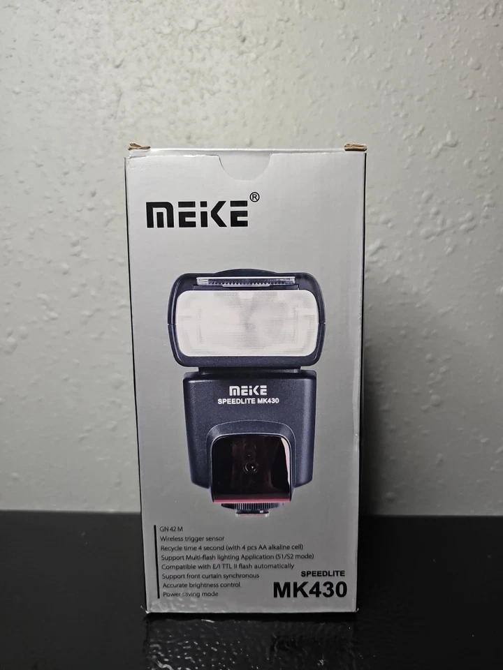 Meike MK430 TTL LCD Flash Speedlite Compatible with Canon DSLR Camera - Image 2 of 4