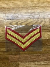 CPL Rank Badge For Mess Dress-Army-Gold On Red