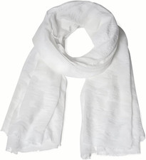 Women Summer Cotton Linen Scarf Crinkle Long Beach Shawl Wrap Hijab with Fringe