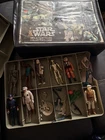 Original 1977  Star Wars Vinyl Mini-Action Figure  Case W/ Trays Figures Weapons