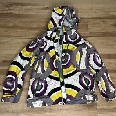 The North Face Cryptic Jacket Womens Large Recco HyVent Purple Multicolor
