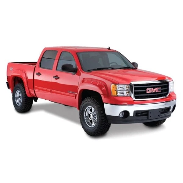 For GMC Sierra 2500 HD 07-14 Cut-Out Matte Black Front & Rear Fender Flares Foto 2 de 4