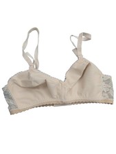 Vintage Lady Cameo Lingerie Beige Bra Size 32D