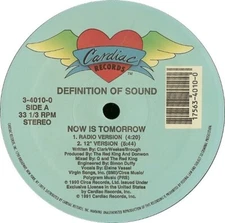 Definition of Sound- Now Is Tomorrow 1991 3-4010-0 Vinyl 12''