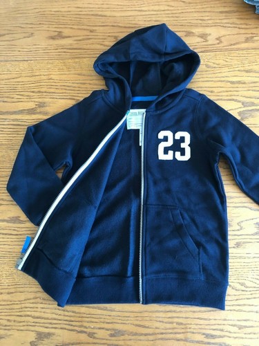 Carter's NEW Zippered Hooded Sweatshirt Size 7 Black retail $28 NWT Hoodie - Picture 2 of 6