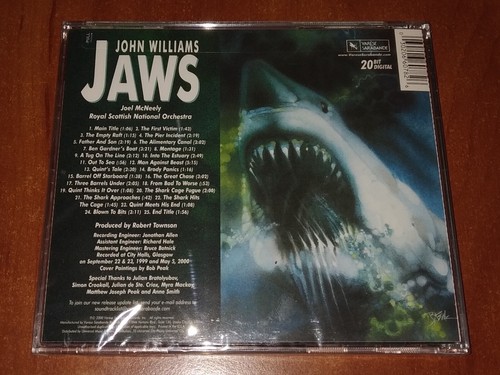 JAWS JOHN WILLIAMS OST *US* VARESE SARABANDE REPRESS 20 BIT DIGITAL CD New - Picture 2 of 3
