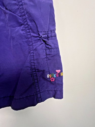 Vintage y2k 90's oshkosh girls skirt skort 6 purple utility shorts outdoor - Picture 2 of 3