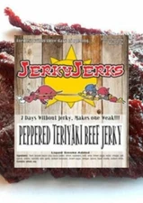Jerky Jerks Black Pepper Teriyaki Premium Beef Jerky 7oz