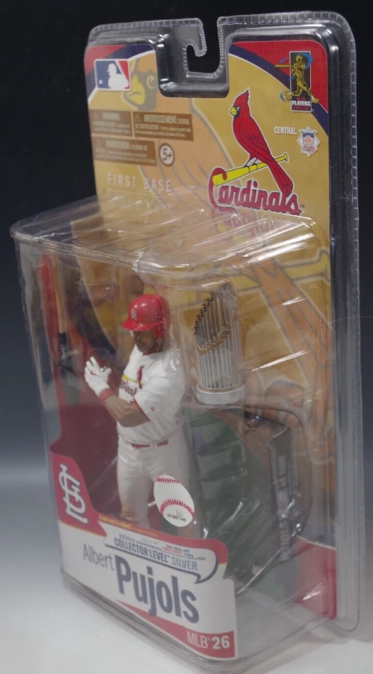 Bola de beisebol McFARLANE ALBERT PUJOLS CARDINALS COM SÉRIE TROFÉU 26 MLB NA CAIXA - Imagem 2 de 4