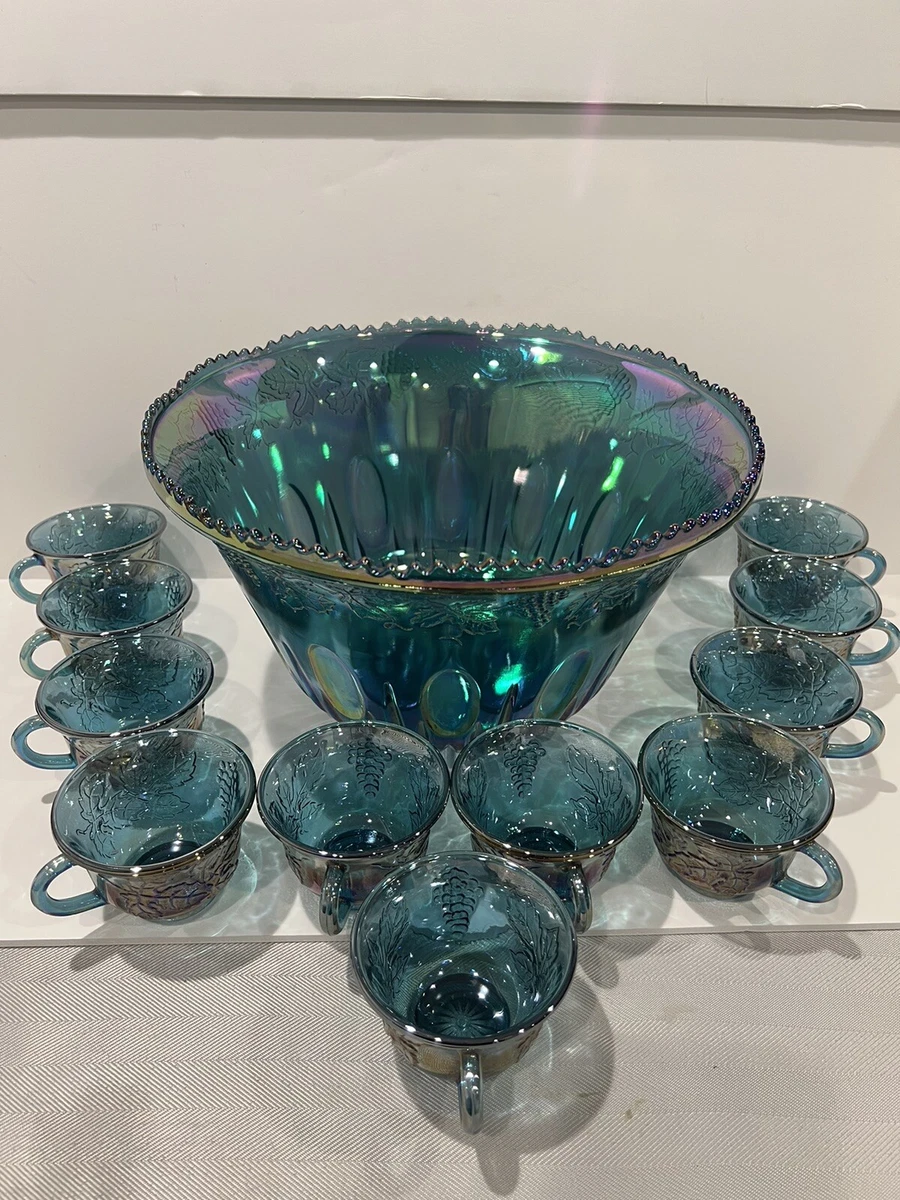 Carnival Glass Punch Bowl | eBay