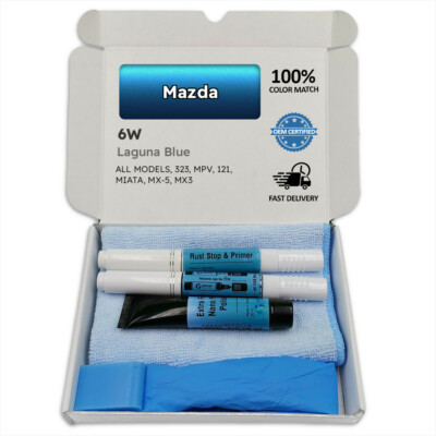 Lackstift für Mazda Blau LAGUNA BLUE 6W 323 MPV 121 MIATA MX 5 MX3 Stift Stick