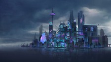 Landscape art fantasy environment city science fiction Custom Gaming Mat Desk