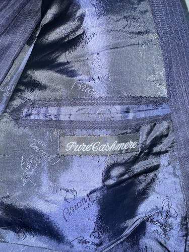Brioni Pinstripe Pure Cashmere Suit 46 - Picture 7 of 12