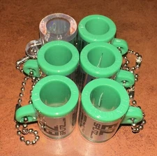 6PK EZ Splitz Small Cigar Cigarillo Splitter (5 Green, 1 Clear)