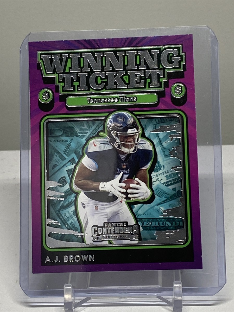 2021 Panini Contenders Football A.J. Brown Winning Ticket Insert