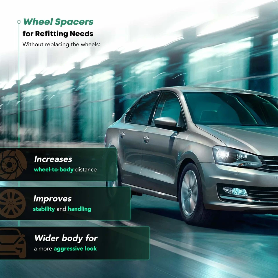 Espaciador de rueda 4x100/4x108/4x4,5 73,1 mm 6 mm para Ford Honda Toyota 4 tacos Foto 3 de 4