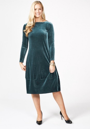 marla wynne velvet balloon dress