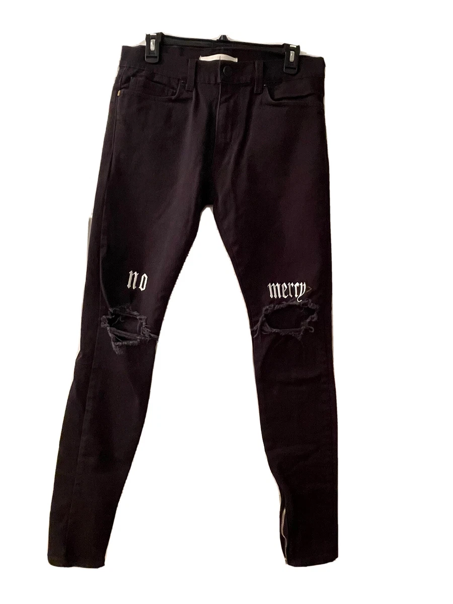 No mercy jeans hotsell red and black