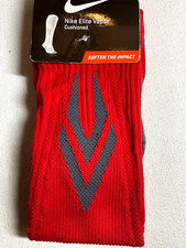 NIKE ELITE VAPOR BASEBALL SOCKS 4-6 WOMENS OVER CALF CUSHIONED RED RET 22 NIP