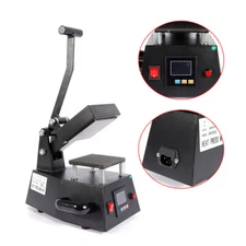 Digital Label Single Heat Press Machine Clothing LOGO Printing 110V 600W
