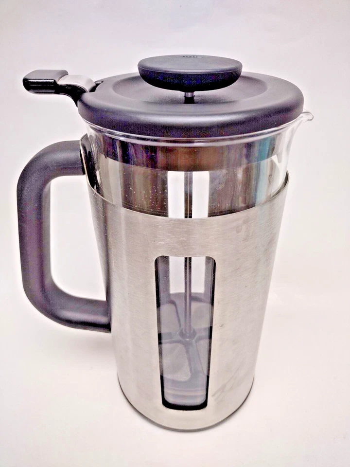 Combo OXO Prensa Francesa 4 TAZAS/12oz Taza Cafetera Acero Inoxidable Vidrio Foto 3 de 4